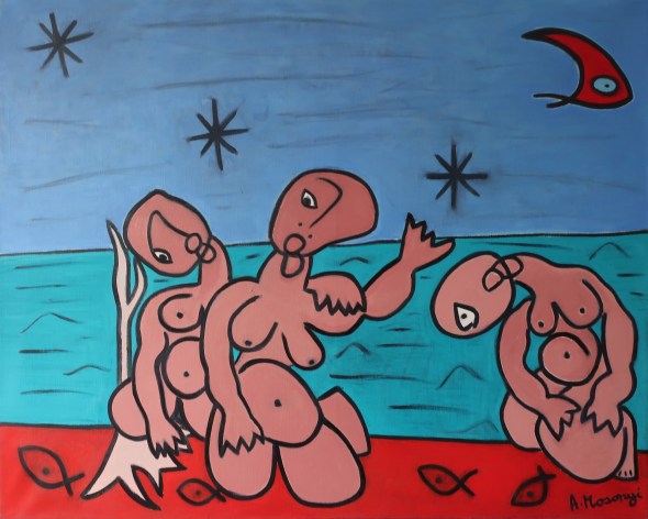 retour aux sources 2018 oil 81 x 100 cm