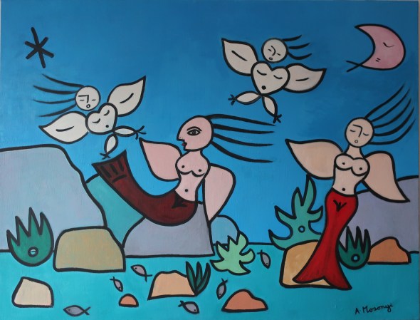 SR1 siren cove 2020 oil 89 x 116 cm